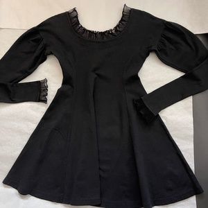 Betsey Johnson Vintage Black Rare Punk Label Dress M